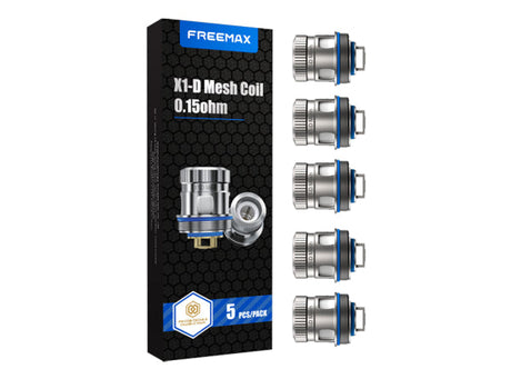 FreeMax X1-D Mesh Replacement Coils (5pcs) FreeMax FreeMax X1-D Mesh Replacement Coils (5pcs)